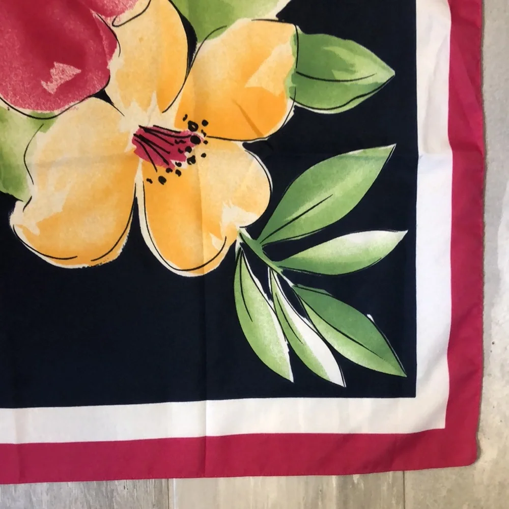 Silk Floral Scarf